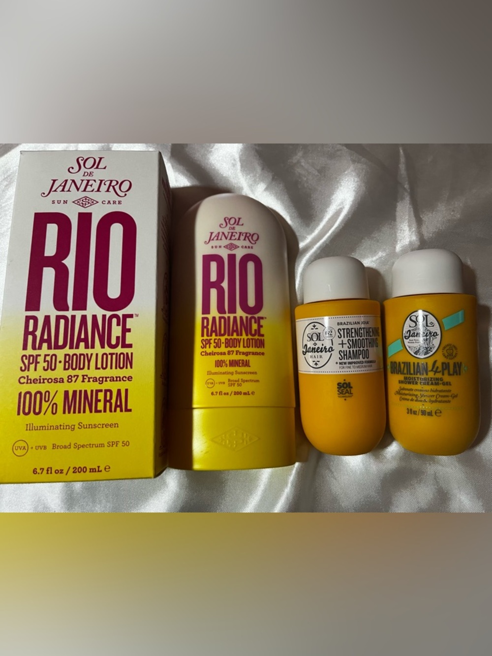 Sol de Janeiro Yellow Rio Radiance SPF 50 Body Lotion with Mini Hair and body